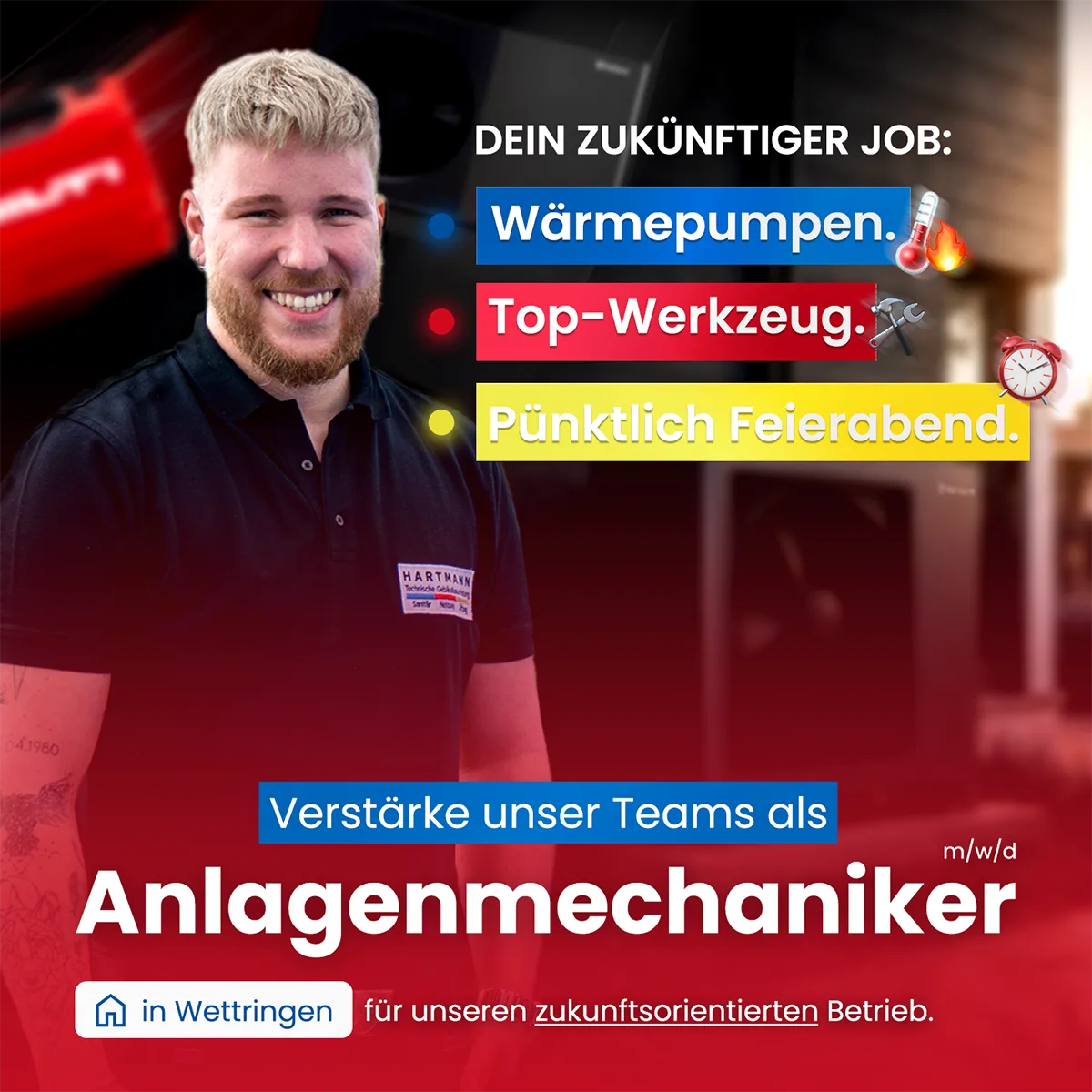 Stellenangebot für Anlagenmechaniker